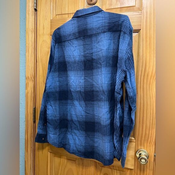 NWT True Craft size XXL blue plaid button down shirt - Picture 4 of 9